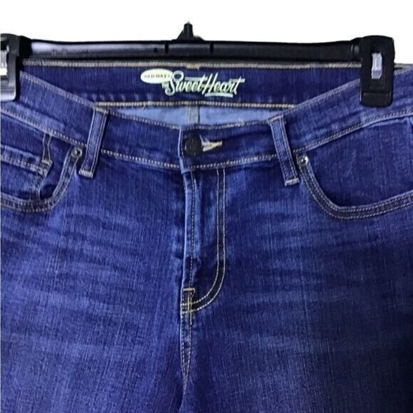 Old Navy The Sweetheart Womens Jeans Boot Cut Flare Size 10 Long Wide Le… - Picture 3 of 7
